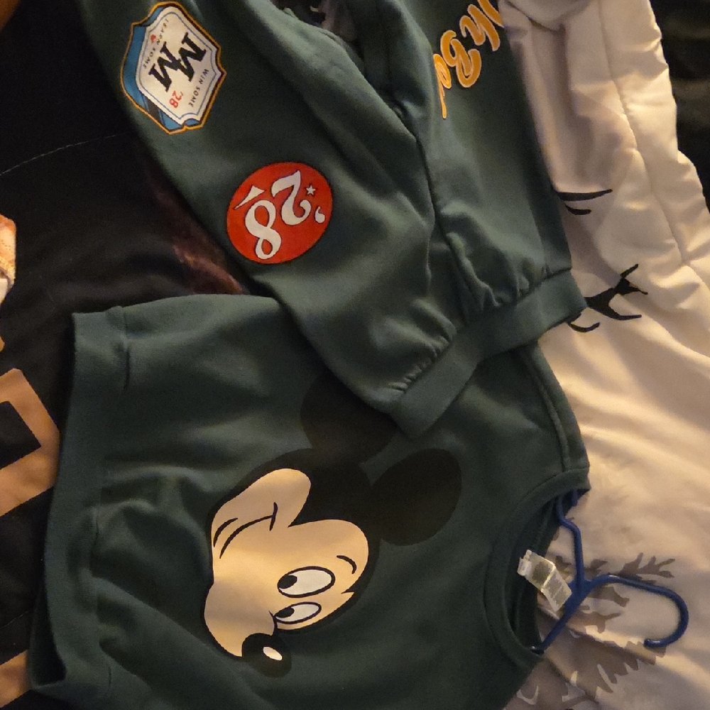 Disney Green Mickey Mouse Kids Matching Set